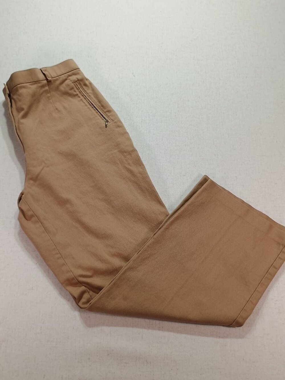 Northern Reflections Tan Neutral Casual Cotton Zip Pockets, 16, Preppy